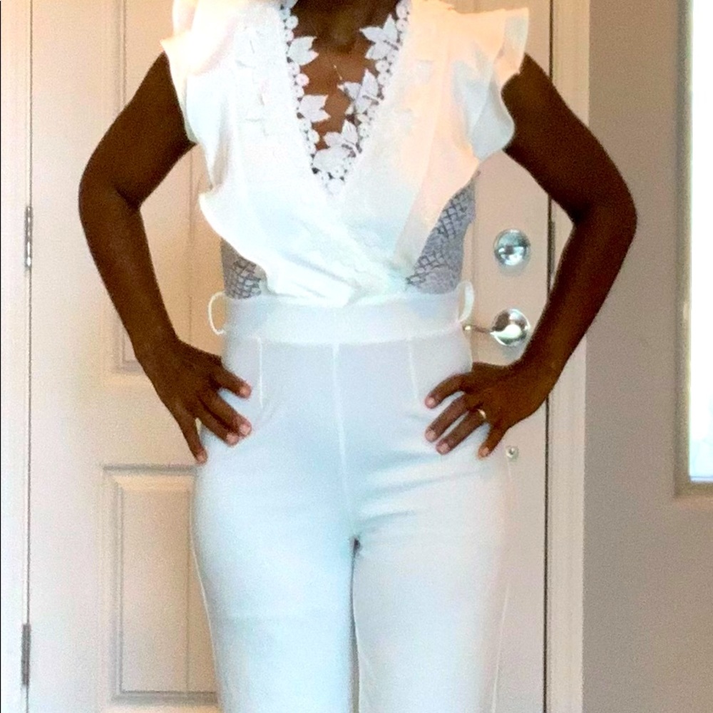 Blessed Jumpsuit, White Medium